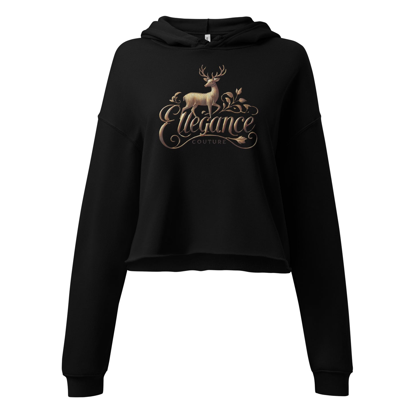 Stag Cropped Hoodie