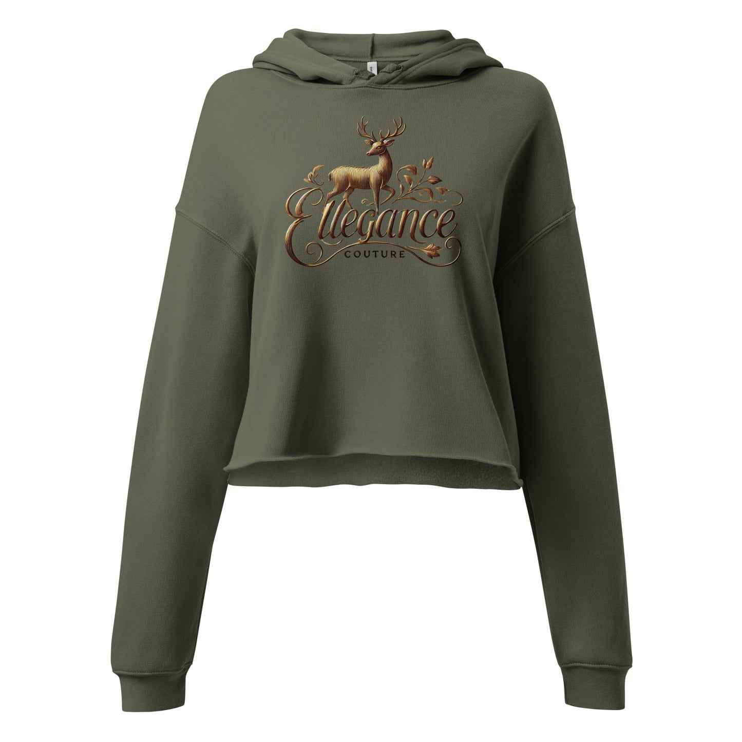 Stag Cropped Hoodie